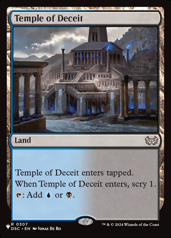 Temple of Deceit, The List · dsc-307