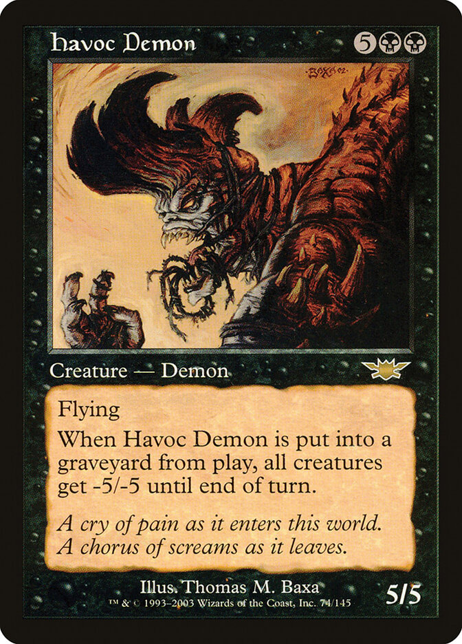 Havoc Demon, Legions · 74/145
