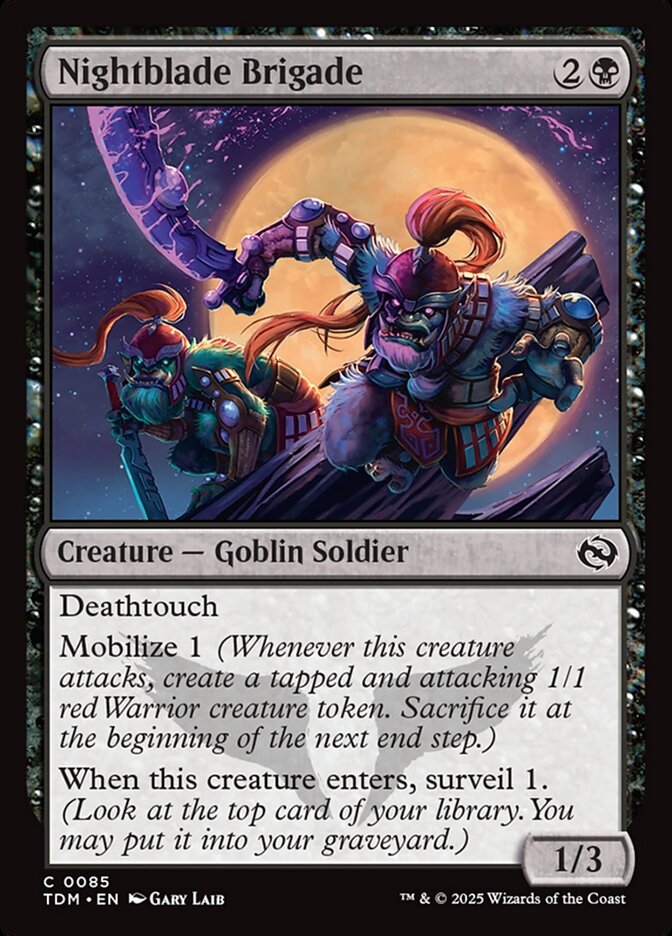 Nightblade Brigade, Tarkir: Dragonstorm · 0085