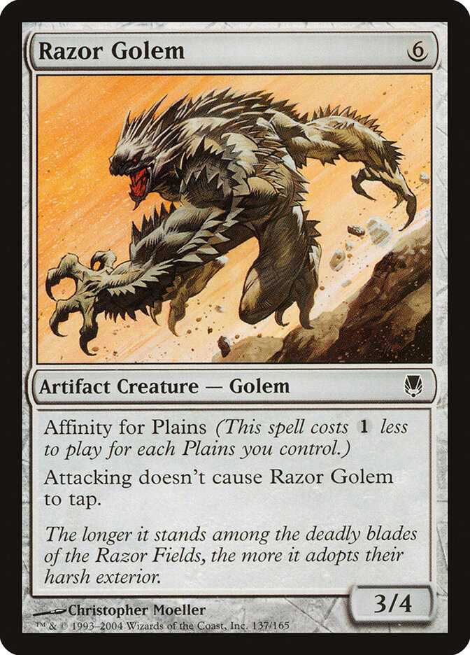 Razor Golem, Darksteel · 137/165