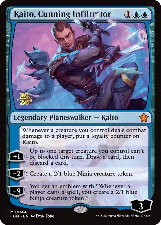Kaito, Cunning Infiltrator, Foundations Promos · 0044