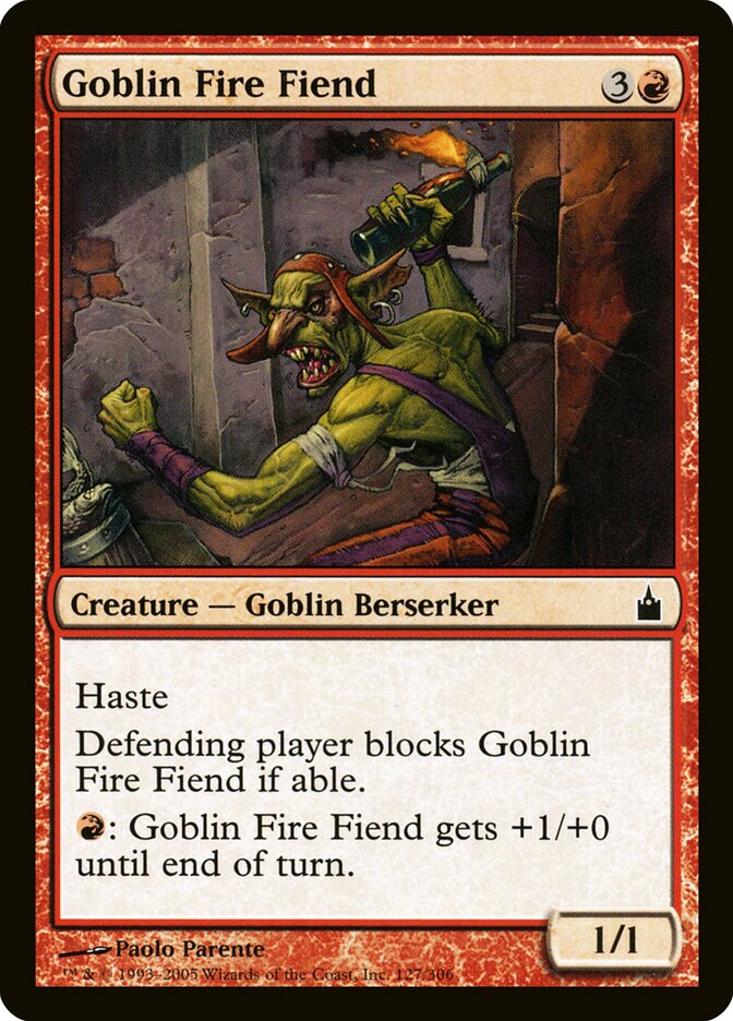 Goblin Fire Fiend, Ravnica: City of Guilds · 127/306