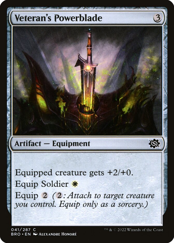 Veteran's Powerblade, The Brothers' War · 041/287