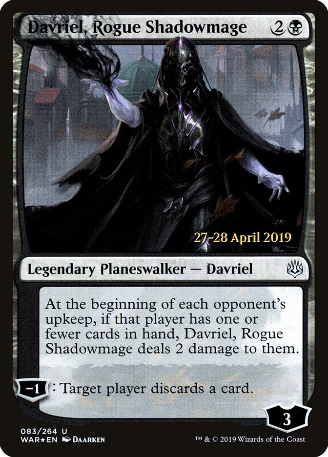 Davriel, Rogue Shadowmage, War of the Spark Promos · 083/264