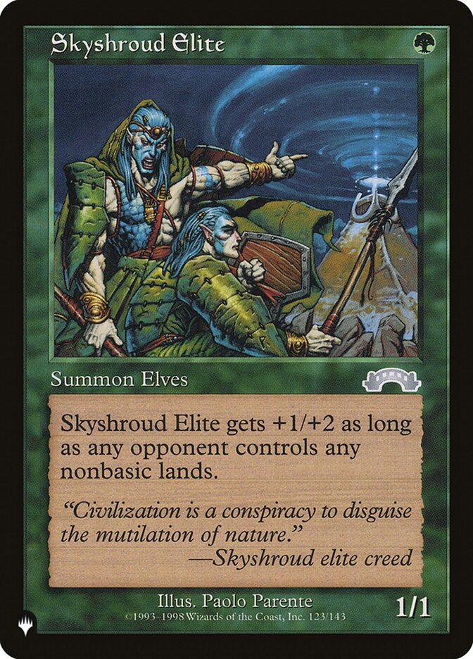Skyshroud Elite, The List · exo-123