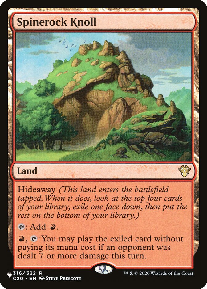 Spinerock Knoll, The List · c20-316