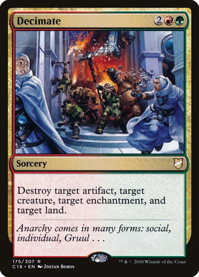 Decimate, Commander 2018 · 175/307