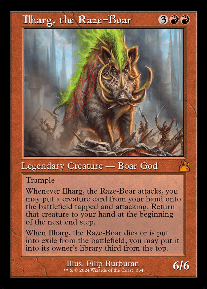 Ilharg, the Raze-Boar, Ravnica Remastered · 0334