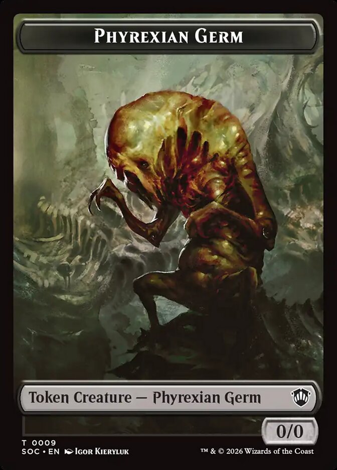 Phyrexian Germ, Secrets of Strixhaven Commander Tokens · 0009
