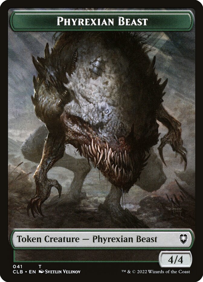 Phyrexian Beast, Battle for Baldur's Gate Tokens · 041