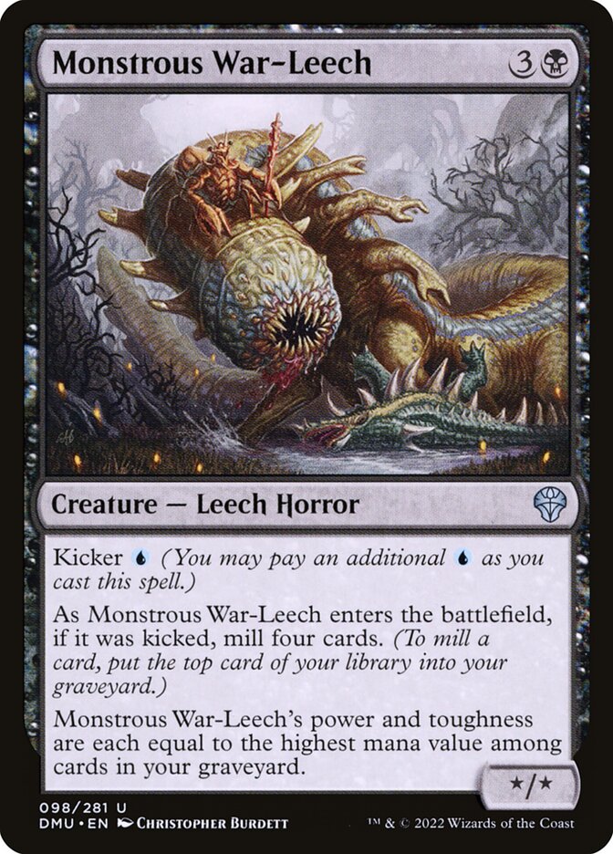 Monstrous War-Leech, Dominaria United · 098/281