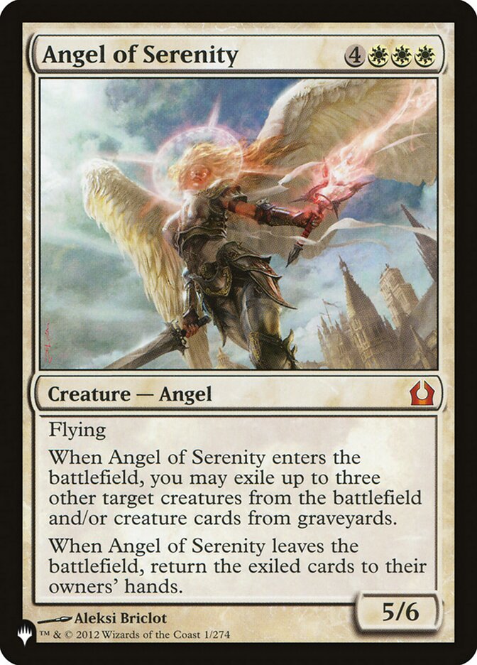 Angel of Serenity, The List · rtr-1