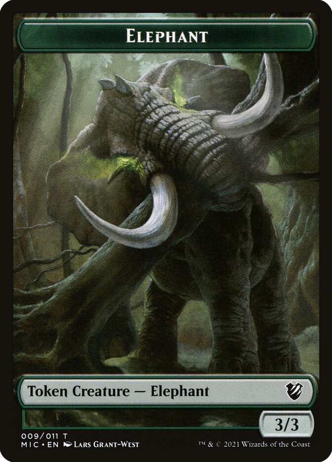 Elephant, Midnight Hunt Commander Tokens · 009
