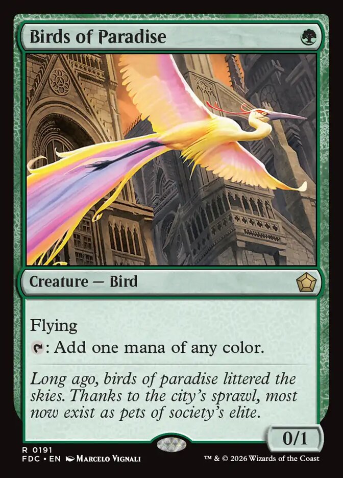 Birds of Paradise, Foundations Commander · 0191