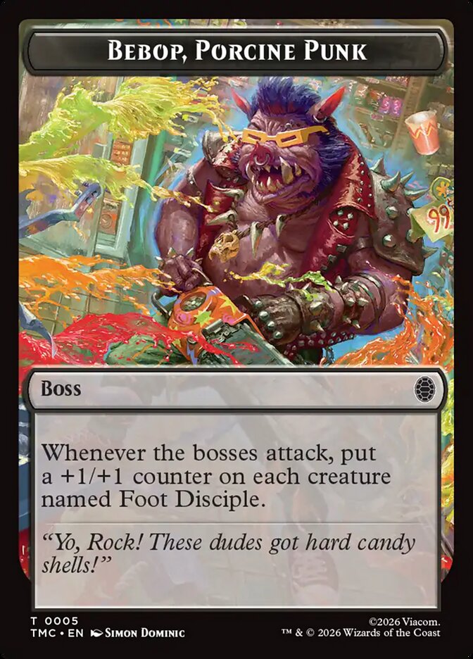 Bebop, Porcine Punk, Teenage Mutant Ninja Turtles Eternal Tokens · 0005