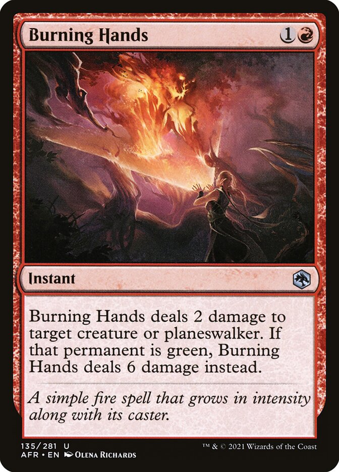 Burning Hands, Adventures in the Forgotten Realms · 135/281