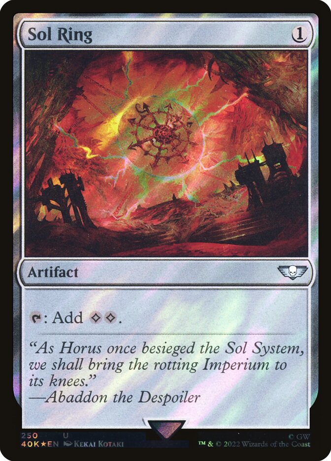 Sol Ring, Warhammer 40,000 Commander · 250-star