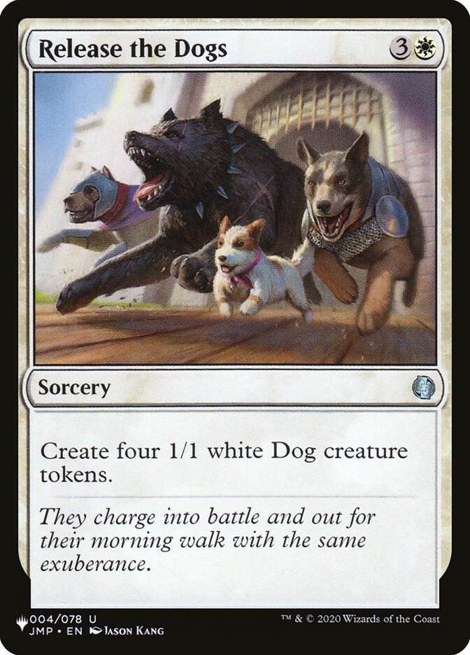 Release the Dogs, The List · jmp-4