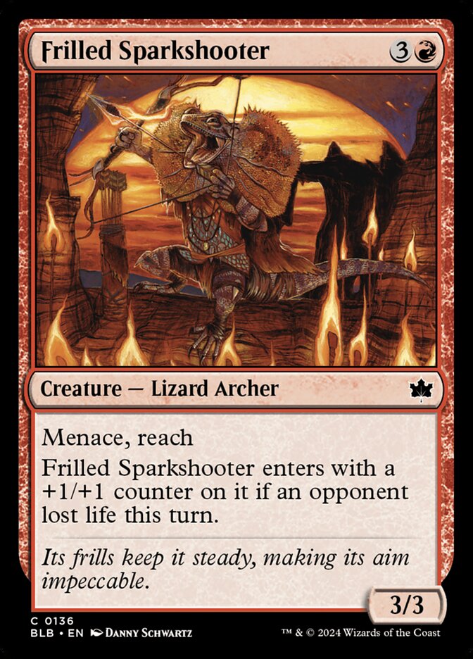 Frilled Sparkshooter, Bloomburrow · 0136