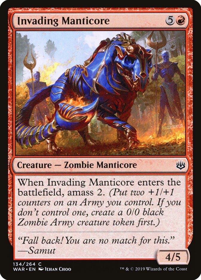 Invading Manticore, War of the Spark · 134/264