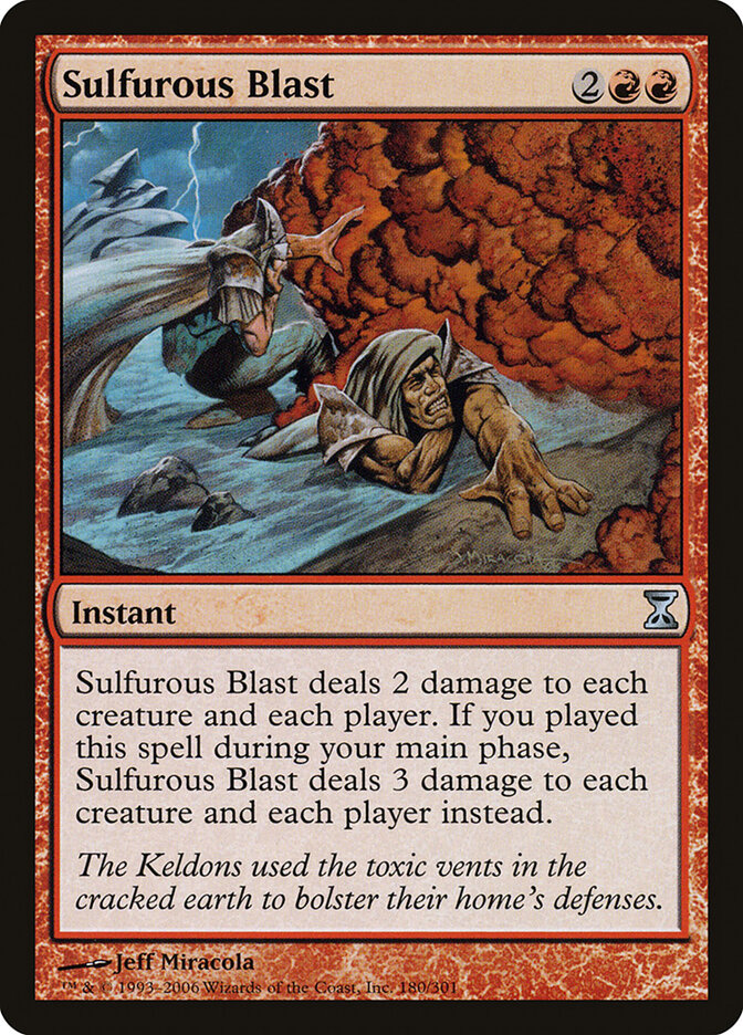 Sulfurous Blast, Time Spiral · 180/301