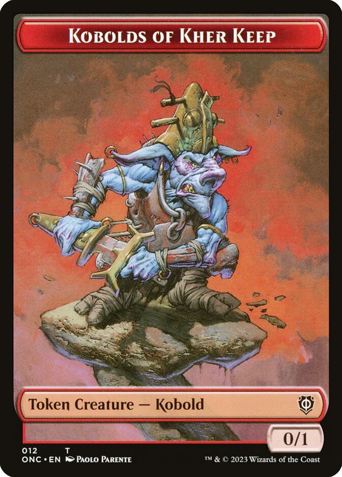 Kobolds of Kher Keep, Phyrexia: All Will Be One Commander Tokens · 012