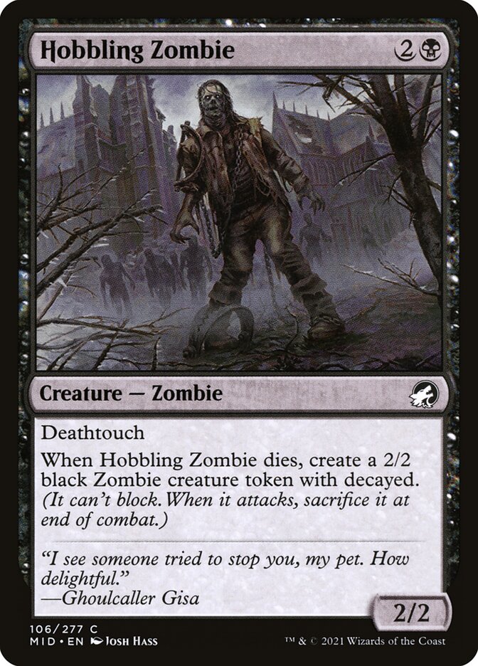 Hobbling Zombie, Innistrad: Midnight Hunt · 106/277