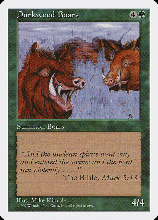 Durkwood Boars, Fifth Edition · 289