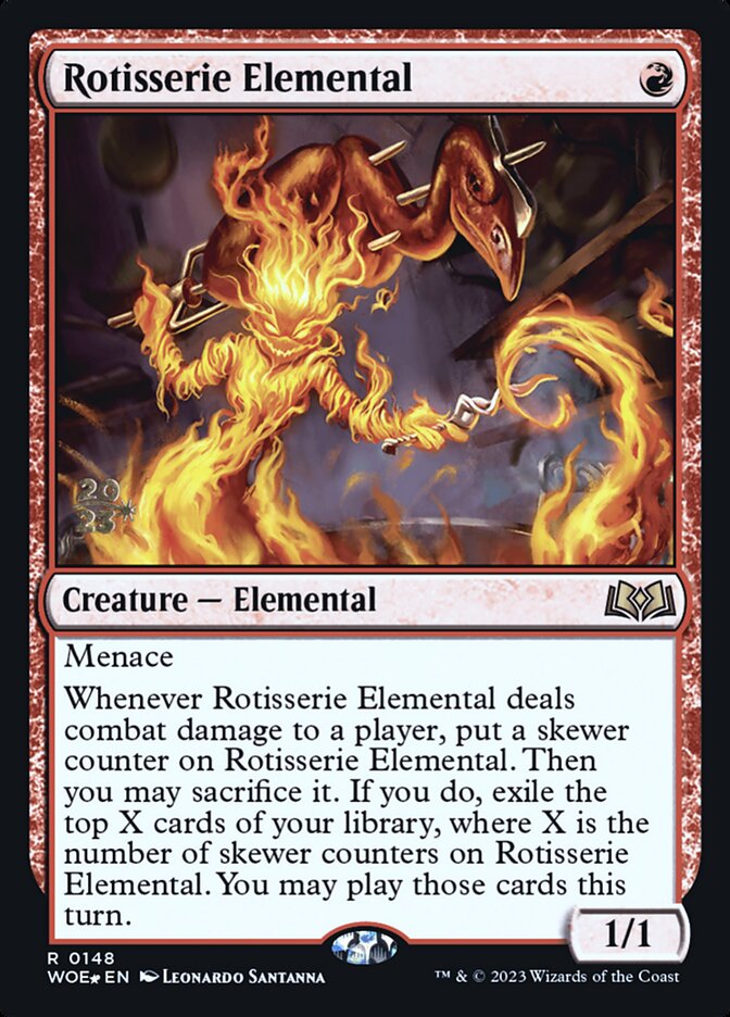Rotisserie Elemental, Wilds of Eldraine Promos · 0148
