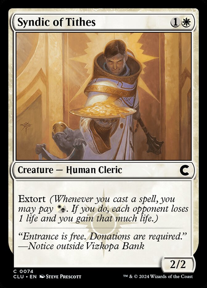 Syndic of Tithes, Ravnica: Clue Edition · 0074