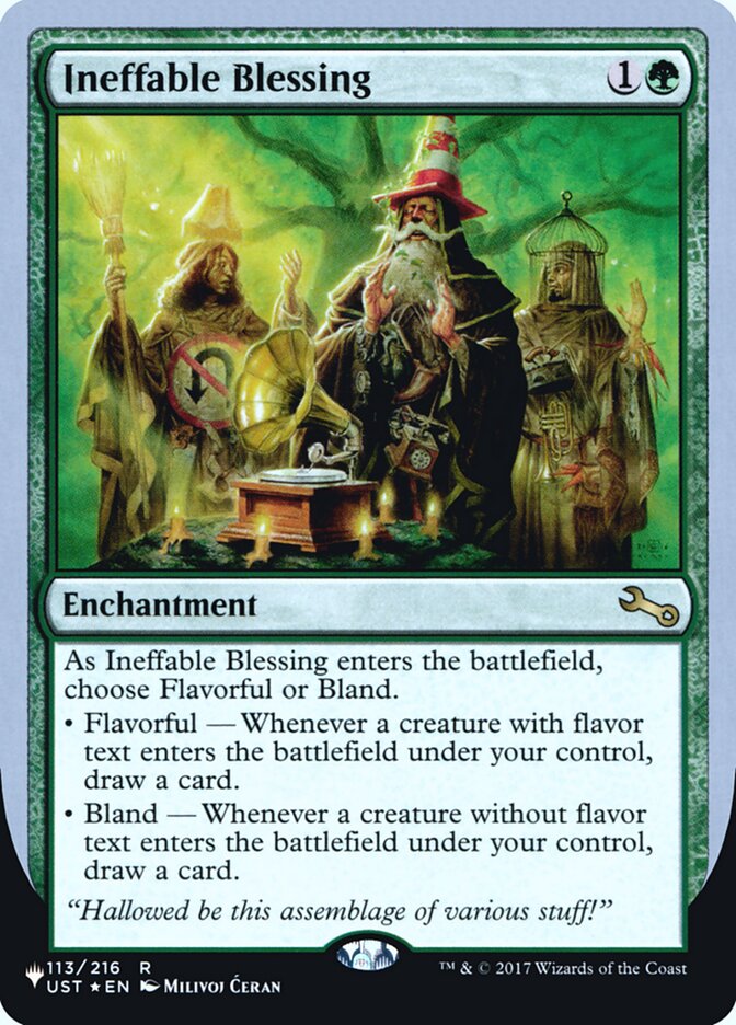 Ineffable Blessing, The List (Unfinity Foil Edition) · 38