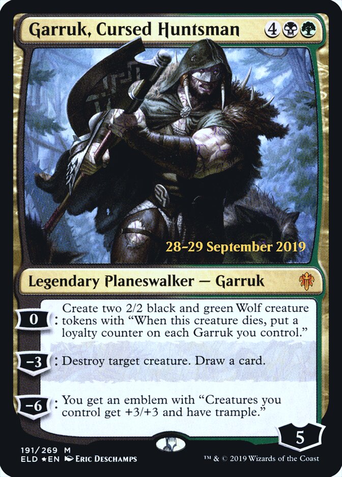 Garruk, Cursed Huntsman, Throne of Eldraine Promos · 191/269