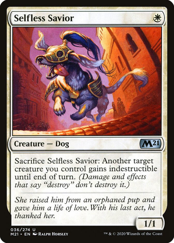 Selfless Savior, Core Set 2021 · 036/274