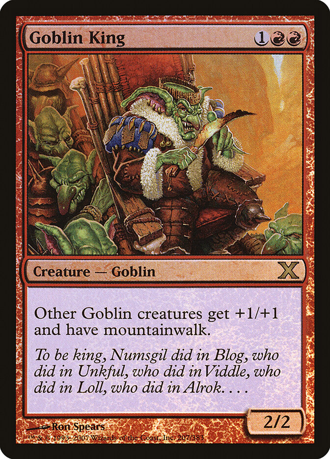 Goblin King, Tenth Edition · 207-star