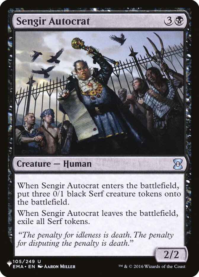 Sengir Autocrat, The List · ema-105