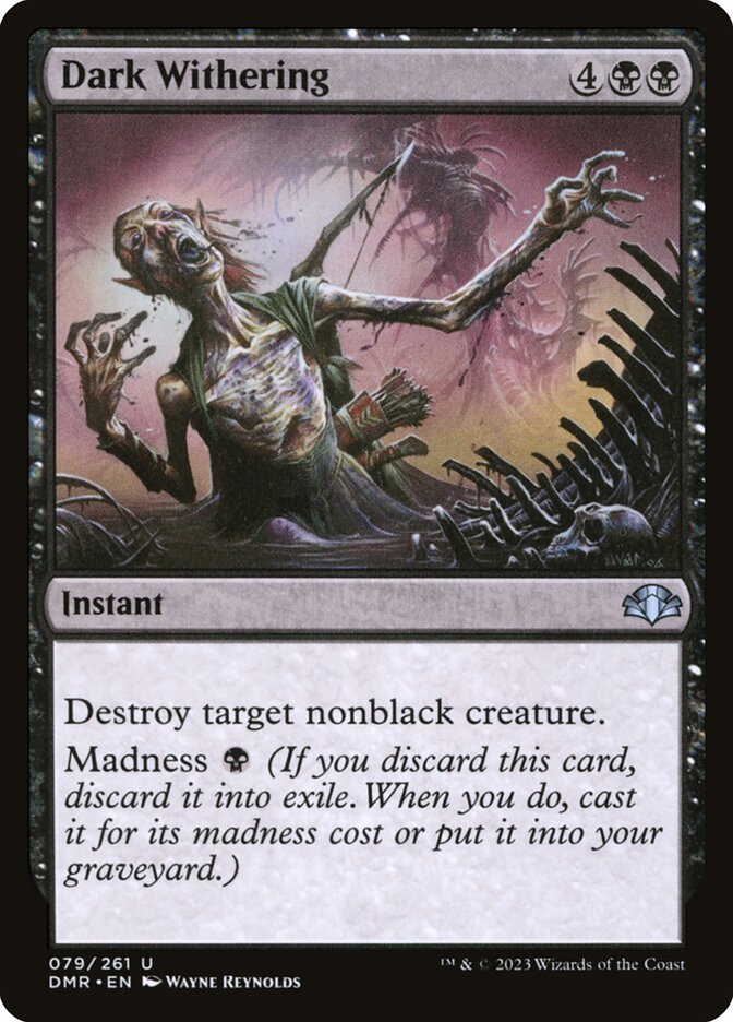 Dark Withering, Dominaria Remastered · 079/261
