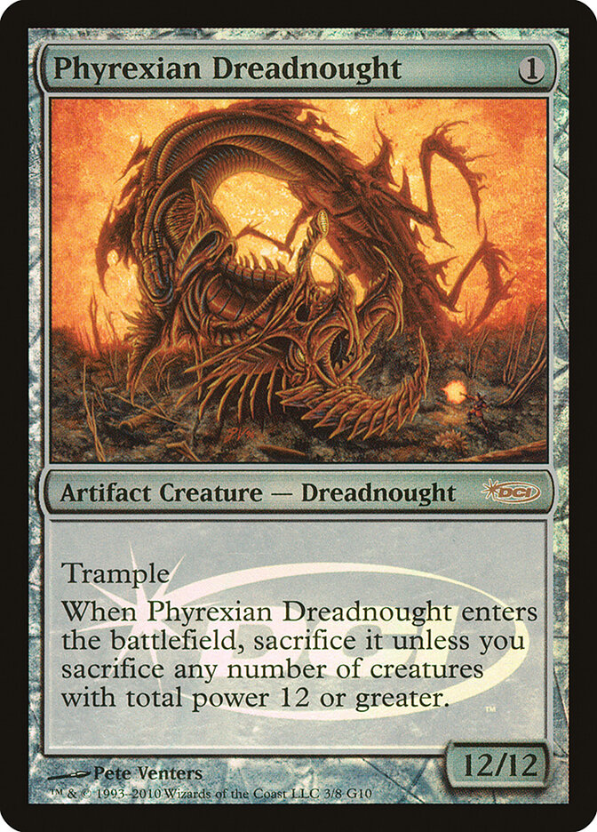 Phyrexian Dreadnought, Judge Gift Cards 2010 · 3/8