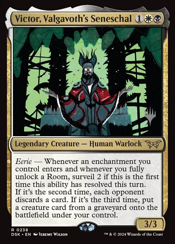 Victor, Valgavoth's Seneschal, Duskmourn: House of Horror Promos · 0238