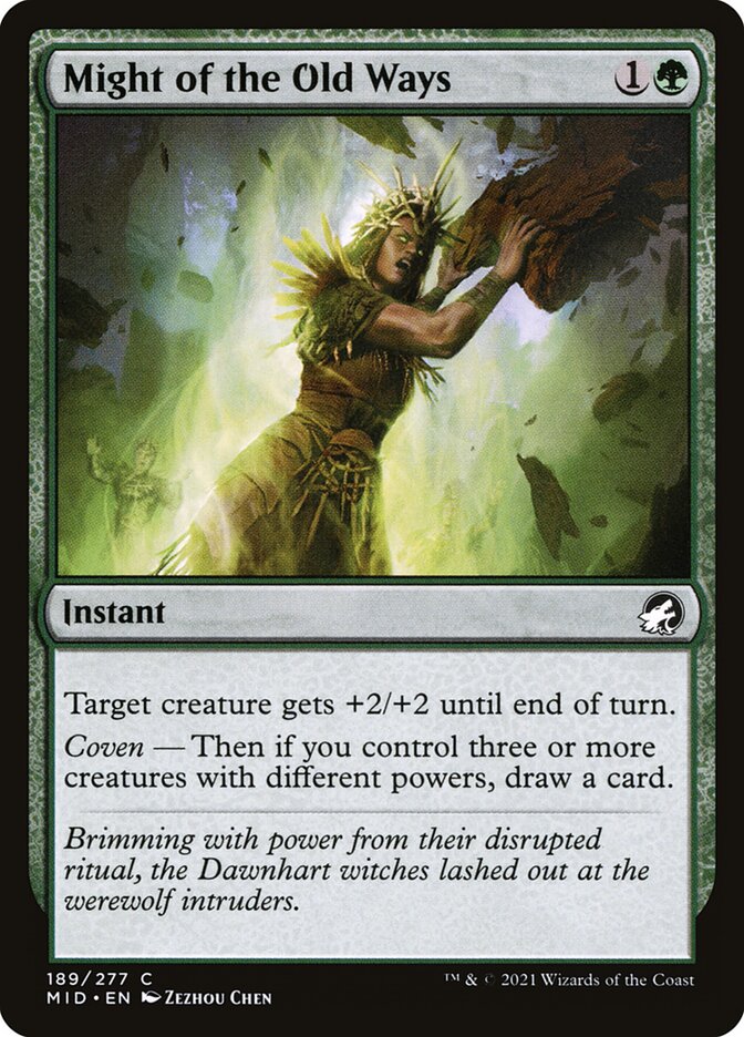 Might of the Old Ways, Innistrad: Midnight Hunt · 189/277