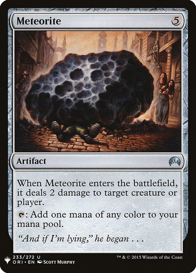 Meteorite, The List · ori-233