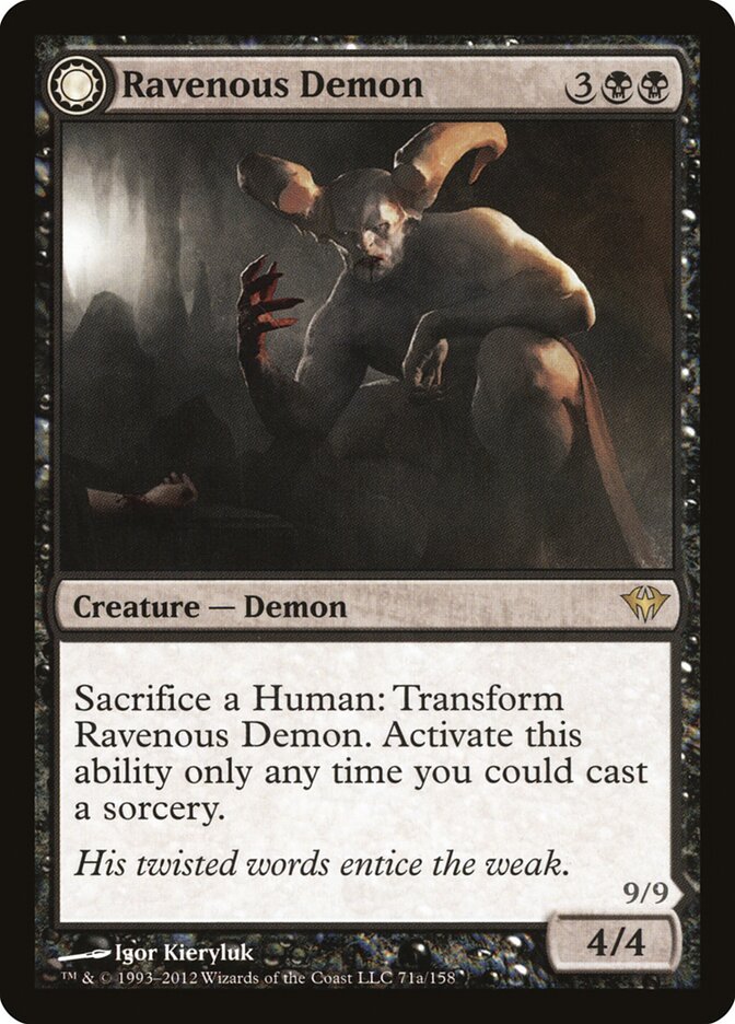 Ravenous Demon // Archdemon of Greed, Dark Ascension · 71/158