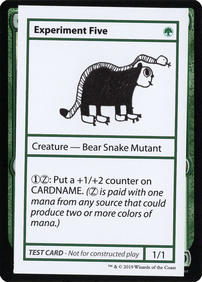 Experiment Five, Mystery Booster Playtest Cards 2021 · 073/121