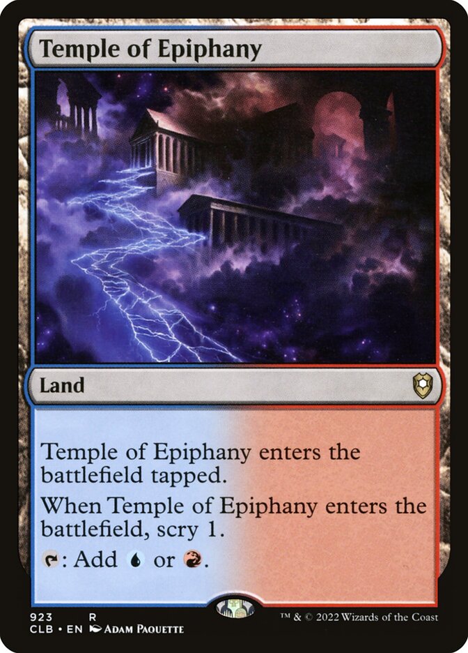 Temple of Epiphany, Commander Legends: Battle for Baldur's Gate · 923