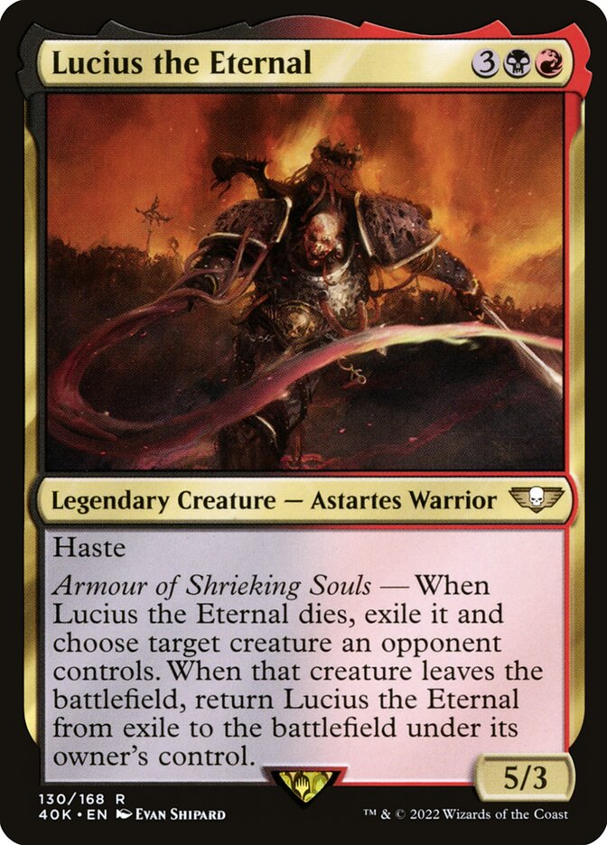 Lucius the Eternal, Warhammer 40,000 Commander · 130/617