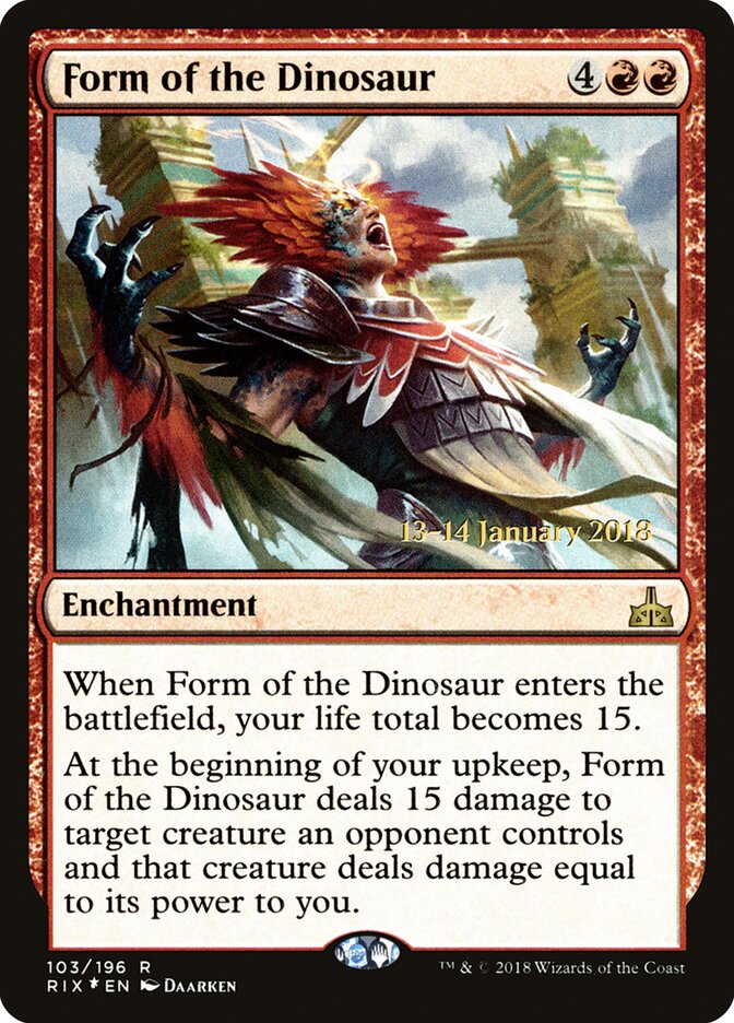 Form of the Dinosaur, Rivals of Ixalan Promos · 103/196