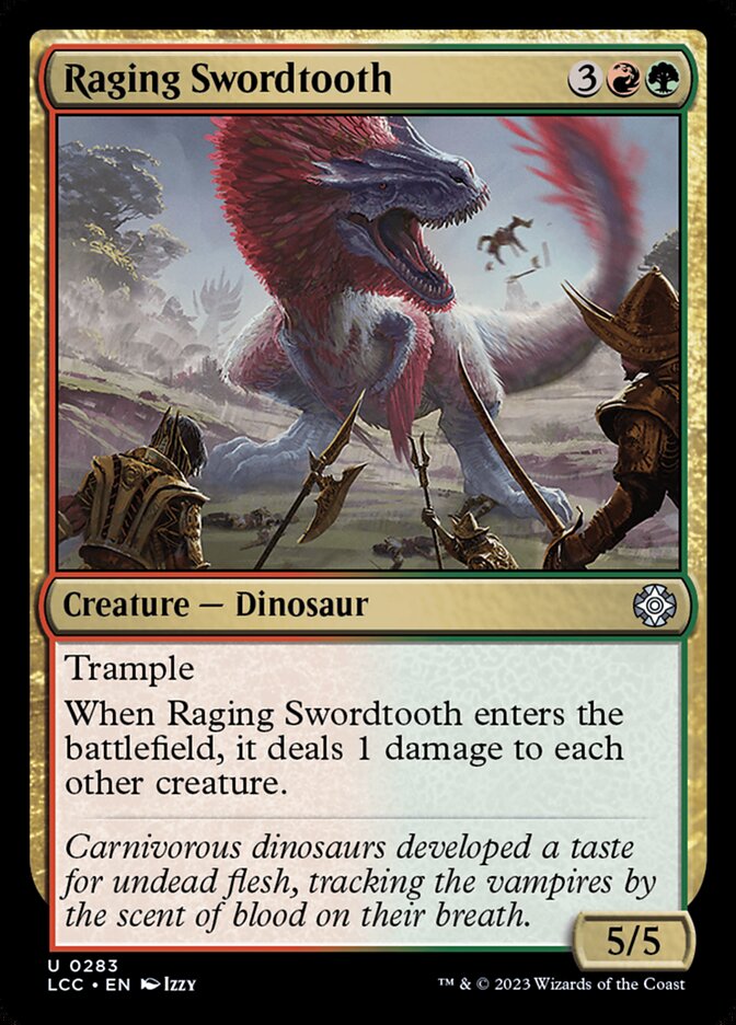 Raging Swordtooth, The Lost Caverns of Ixalan Commander · 0283