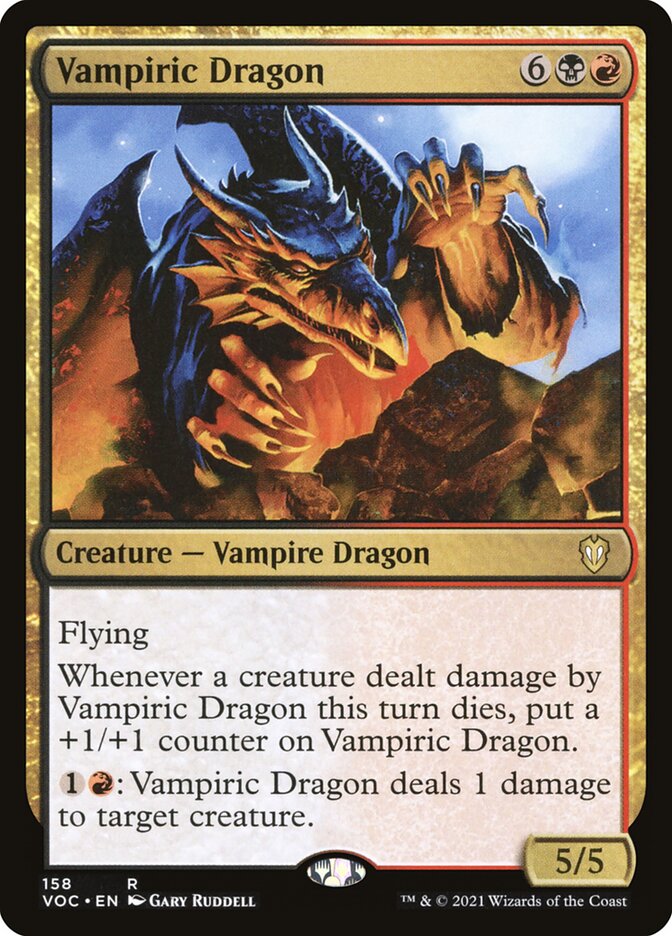 Vampiric Dragon, Crimson Vow Commander · 158
