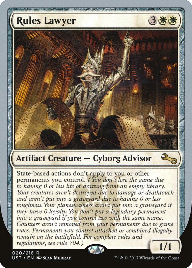 Rules Lawyer, Unstable · 020/216