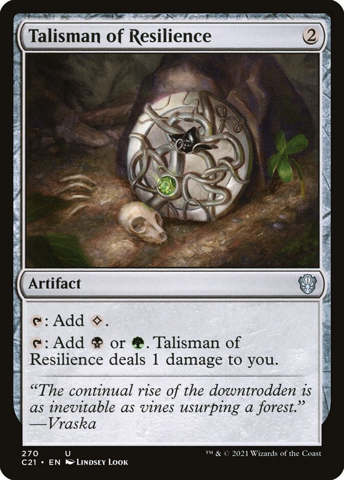 Talisman of Resilience, Commander 2021 · 270