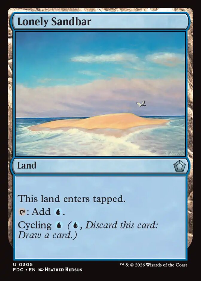 Lonely Sandbar, Foundations Commander · 0305